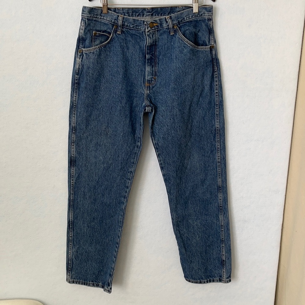 Wrangler Medium Wash Denim Straight Leg Jeans